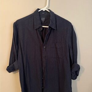 J. Crew Men's Dark Blue Casual Shirt